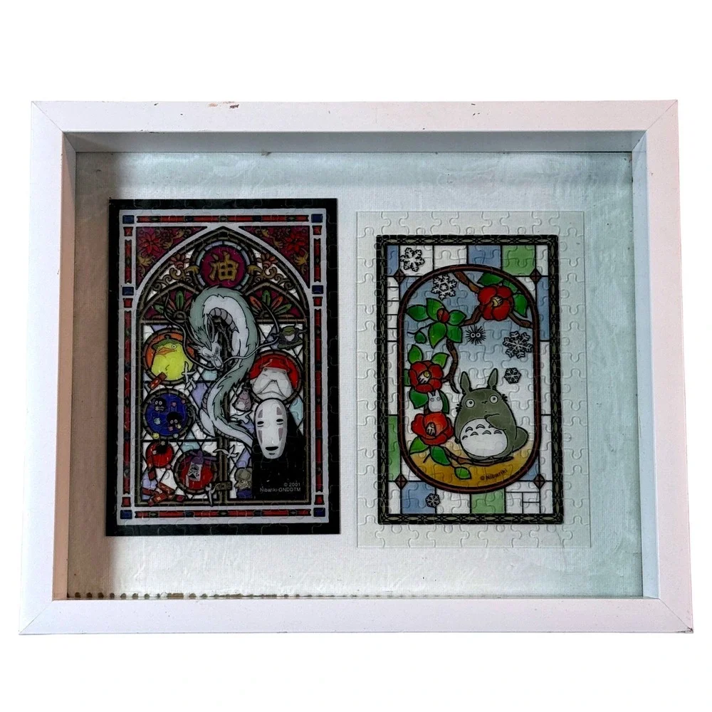 Vintage Studio Ghibli Puzzle Art Spirited Away Totoro Nibariki 2001 Anime Decor